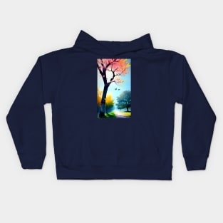 Spring Trees Kids Hoodie